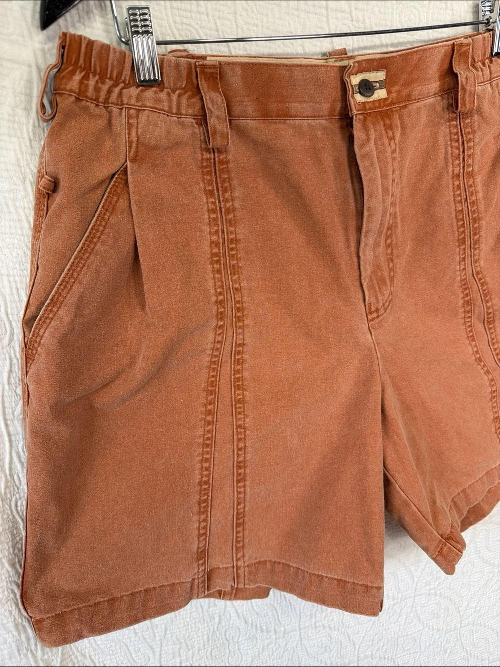 Territory Ahead Vtg Mens Large Shorts Life Of Riley Sunwashed Clay Cotton Canvas